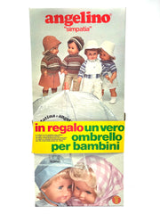 Bambola Sebino anni '70 Angelino Simpatia, nuova, vecchio stock